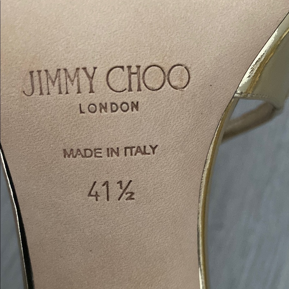Jimmy Choo Gold Women's Heels - Picture 4 of 5